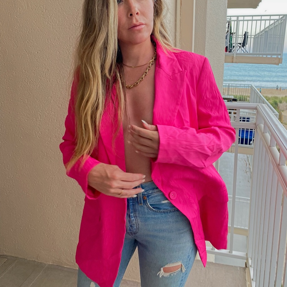 Hot pink blazer